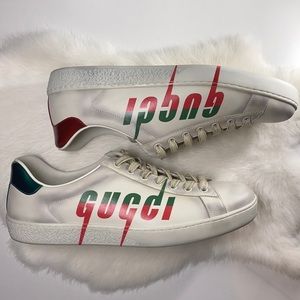 Gucci Blade Logo Ace Shoes